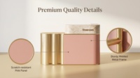 Maßgefertigte Kosmetik-Ladeneinrichtung Innendesign Rosa-Gold Ausstellungsregale Schrank mit LED-Beleuchtung für Beauty-Boutique-Geschäft