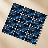 Étiquettes laser holographiques personnalisées, boîtes en vinyle assorties, flacons de peptides 3ml/5ml/10ml, résistants à l'eau et à la chaleur, haute qualité