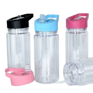 Gobelet en plastique personnalisé de 10 oz pour enfants avec trou pré-percé, paille, emballage en boîte blanche, tasse à boire directe type globe de neige - Product Image 2