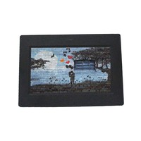 Bingkai foto Digital Frameo 7 inci, dengan jam pemutaran Video layar sentuh WiFi-RK3128 Format Audio MP3 & AVI CPU
