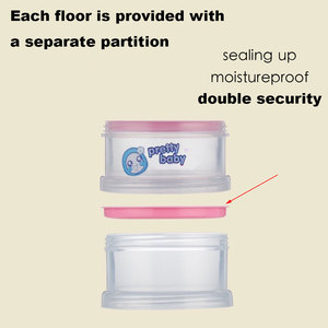 Conteneur de <span class=keywords><strong>lait</strong></span> en poudre pour nourrissons, biberon pour nourrissons nouveau-nés, conteneur de formule à 3 couches, boîte de rangement pour collations résistante à l'humidité - Product Image 3