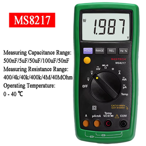 MASTECH MS8217 Multimetro Digitale <span class=keywords><strong>Tester</strong></span> AC/DC <span class=keywords><strong>Tensione</strong></span> AC/DC Corrente Resistenza Capacità <span class=keywords><strong>Tester</strong></span> <span class=keywords><strong>con</strong></span> Misurazione Della Temperatura - Product Image 6