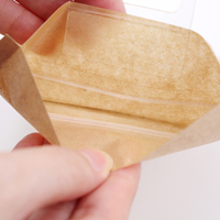 Sacs d'emballage en papier kraft avec fermeture éclair, fenêtre transparente en plastique et poignée, pour snacks et aliments, scellés sur 3 côtés, pour supermarchés en chaîne - Vente en gros