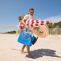 Sac de plage en EVA imprimé, léger, imperméable, grande capacité, pour voyage, piscine, gym, shopping, pique-nique, camping, extérieur, durable, résistant au sable