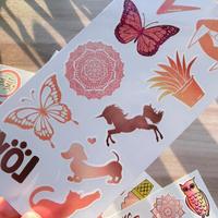 10 feuilles de tatouages temporaires imperméables à l'eau avec motifs de roses, de papillons, de chevaux et de mandalas pour femmes, hommes, adultes, accessoires de fête de rue