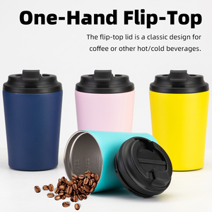 Custom 12oz Stainless Steel <b>Coffee</b> Mug LED Temperature Display Vacuum Insulated Leak-Proof BPA Free Handle Lid Logo Printing - Product Image 2