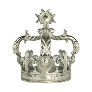 Candélabre en forme de couronne en argent de haute qualité, décoration pour la maison, utilisation pour mariage, porte-bougie en métal durable - Product Image 1