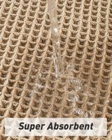 Tapis de bain en tissu gaufré SA, ultra absorbant, antidérapant
