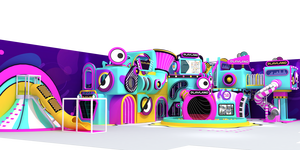 Equipo de Juegos Interior Colorido con Temática de Monstruos Pequeños, Juegos Infantiles Suaves, Área de Juegos Interior Colorida - Product Image 2