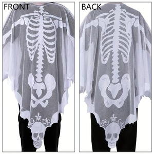 Cape en toile d'araignée blanche pour Halloween Décoration de chauve-souris en polyester complet Modèle de haute qualité <span class=keywords><strong>JM</strong></span>-YF2 Décorations murales de fête d'usine - Product Image 3