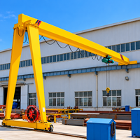 Grue portique semi-entièrement suspendue de 8 tonnes avec cabine de commande au sol et commande par télécommande pour atelier