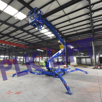 Plateforme de travail mobile articulée hydraulique à 360° de 700 mm de large avec moteur et batterie