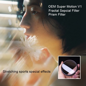 Filtre d'objectif d'appareil photo personnalisé en verre fractal 77 mm Super Motion V1 V2, revêtement nano 28 couches, cadre en aluminium étanche, DSLR - Product Image 4