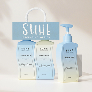 Bouteille vide carrée en plastique HDPE de 300 ml avec pompe à pression pour <span class=keywords><strong>shampoing</strong></span>, gel douche, lotion, parfum, huile essentielle, sérum de soin de la peau - Nouveauté en gros - Product Image 4