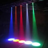 Mini projecteur LED 15W avec télécommande, tension universelle, matériau en verre, 512 couleurs, faisceau lumineux pour KTV/bar et décoration de pièce