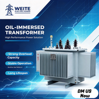 Transformateur triphasé immergé dans l'huile, à bobinage en cuivre, élévateur/abaisseur de tension, 100kVA 200kVA 500kVA 1000kVA, 35KV 33KV 400V 50/60Hz