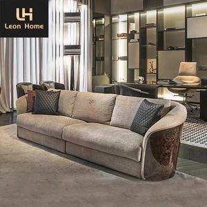 Divani <span class=keywords><strong>di</strong></span> Ultima Generazione <span class=keywords><strong>per</strong></span> Soggiorno, <span class=keywords><strong>Arredamento</strong></span> <span class=keywords><strong>di</strong></span> <span class=keywords><strong>Lusso</strong></span>, Divano Angolare in Tessuto Nabuk e Pelle - Product Image 1