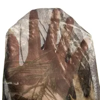 Masque tactique en maille polyester camouflage bionique, anti-moustiques, respirant, pour l'observation des oiseaux, couvre-chef pour homme, chasse en plein air, aventure 13