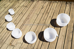 Bộ bát hát pha lê trắng sữa Q're 7 chiếc 6~12 inch, bộ bát hát thạch anh pha lê mờ, dụng cụ trị liệu âm thanh - Product Image 5