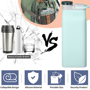 Collapsible <strong>Water</strong> <strong>Bottles</strong> <strong>20</strong> <strong>oz</strong> Foldable Portable Silicone <strong>Water</strong> <strong>Bottle</strong> Creative Portable Travel Sports <strong>Water</strong> Cup - Product Image 5