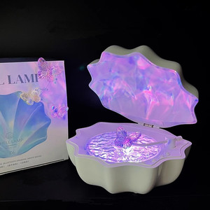 Giải nén nước năng động gợn sóng tiếng ồn Trắng Loa đèn chiếu vỏ Vinyl Máy nghe nhạc đầy màu sắc môi trường xung quanh đèn - Product Image 1