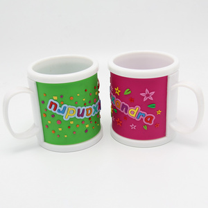 Meilleur prix, tasse à café en caoutchouc personnalisée de haute qualité, logo <span class=keywords><strong>personnalisé</strong></span>, tasse en PVC souple 3D de dessin animé - Product Image 2
