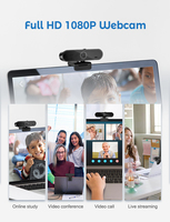 Hampo fabrika kaynağı OEM 1080p geniş açı dahili mikrofon Nightshot arayüzü uzaktan kumanda ile USB 2.0 webcam