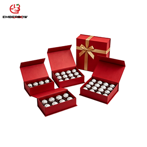Boîte magnétique de luxe avec logo en estampage à chaud, écologique, réutilisable et recyclable, pour coffret cadeau de chocolat de qualité supérieure - Product Image 1