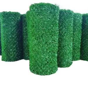 Wholesales UV Protective PVC Fence Hedge Artificial Plastic Fence Panel Wall