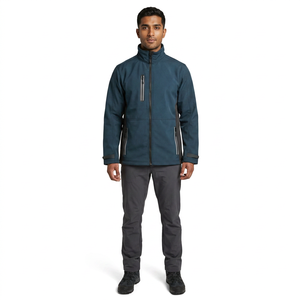 Veste Softshell Imperméable en Toile pour Homme, Respirante, Coupe-Vent, Thermique, Légère, pour Randonnée, Vêtement d'Extérieur, Col Montant - Product Image 1