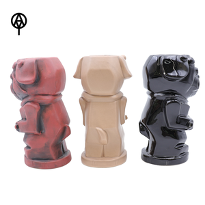 Wholesale Premium OEM Custom Ceramic <strong>Pug</strong> Tiki <strong>Mug</strong> 3D Vintage Stoneware Capacity for Business Gifts &amp; Tiki Bars Collectors - Product Image 2