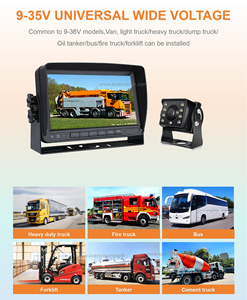 Moniteur de camion de 7 pouces caméra de véhicule de secours avant <span class=keywords><strong>Bus</strong></span> universel équipement lourd caméra AHD enregistrement moniteur d'angle mort - Product Image 4