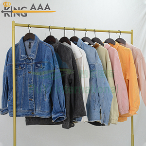 KINGAAA giacca di jeans con perle usato giacca di jeans abbigliamento usato all'ingrosso di seconda mano vestiti balle per la vendita in sud <span class=keywords><strong>Africa</strong></span> - Product Image 4