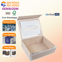 Boîte cadeau personnalisée en carton ondulé E-flute recyclable OEM 2026 XP, emballage d'expédition robuste pour abonnement, emballage personnalisé en papier kraft