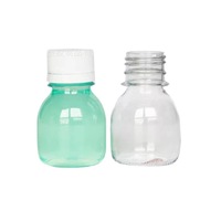 Botella Ecológica de PET de 60 ml (2 oz) para Jugo, Leche o Bebidas, con Tapa de Rosca y Serigrafía, Ideal para Muestras