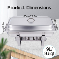 Chauffe-plat carré électrique Qualité garantie Serveur de buffet moderne à bas prix Chauffe-plat