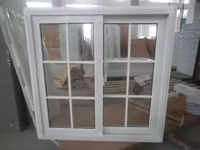 Fenêtre coulissante en PVC avec double vitrage, cadre isolant thermique, rail de glisse lisse pour les améliorations modernes de la maison