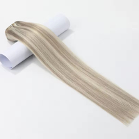 Vente en gros pas cher prix Double dessiné 100% cheveux humains naturel brut Remy chinois pince à cheveux dans l'extension de cheveux