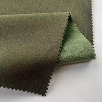 Camuflaje Softshell impermeable catiónico 4 vías estiramiento unido corto felpa funcional tela para ropa al aire libre