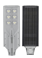 Lampadaire solaire tout-en-un 200W IP65 pour extérieur, en ABS, éclairage constant 12-15 heures pour rues et routes, certifié CE, direct usine
