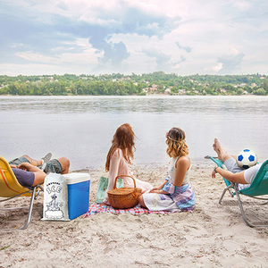 Sacs à glace en plastique transparents réutilisables et portables de 8 lb et 10 lb, imprimés sur mesure, avec <span class=keywords><strong>cordon</strong></span> de serrage, pour la logistique frigorifique et l'emballage de refroidissement - Product Image 2