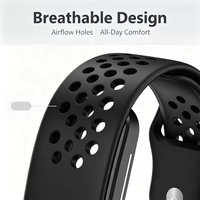 Bracelet de sport respirant en silicone souple pour Hume Band 2.0 Tracker, bracelet de remplacement pour femmes et hommes, montre connectée