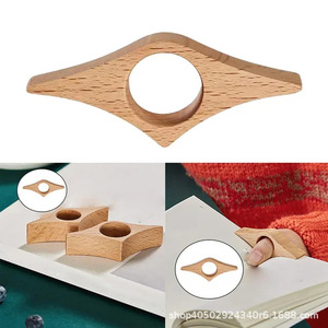 Prensa para libros de madera, soporte para libros de 8,5x3,5x1,5 cm, para lectura con una sola mano, clip para libros - Product Image 4