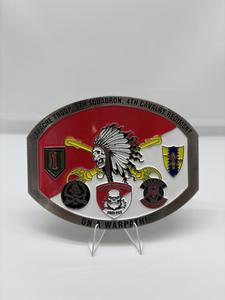 3D Embossed Custom Enamel Pin <b>Buckle</b> Die Casting Heat-Transfer Printing Fashionable Cavalry Souvenir Custom Logo <b>Belt</b> <b>Buckle</b> - Product Image 6