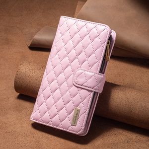 Funda Tipo Cartera con Cierre y Diseño de Diamantes para Samsung Galaxy S25 Ultra 5G (Rosa) - Product Image 2