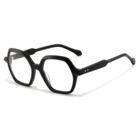 Lunettes de vue classiques haut de gamme en acétate et métal, logo personnalisé, monture optique pour femmes et hommes