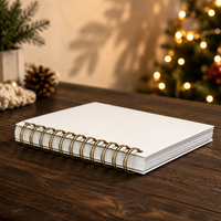 Fabrication sur mesure de carnets d'affirmation avec couverture rigide rose, logo en feuille d'or, pages sans bois, recyclables, avec spirale