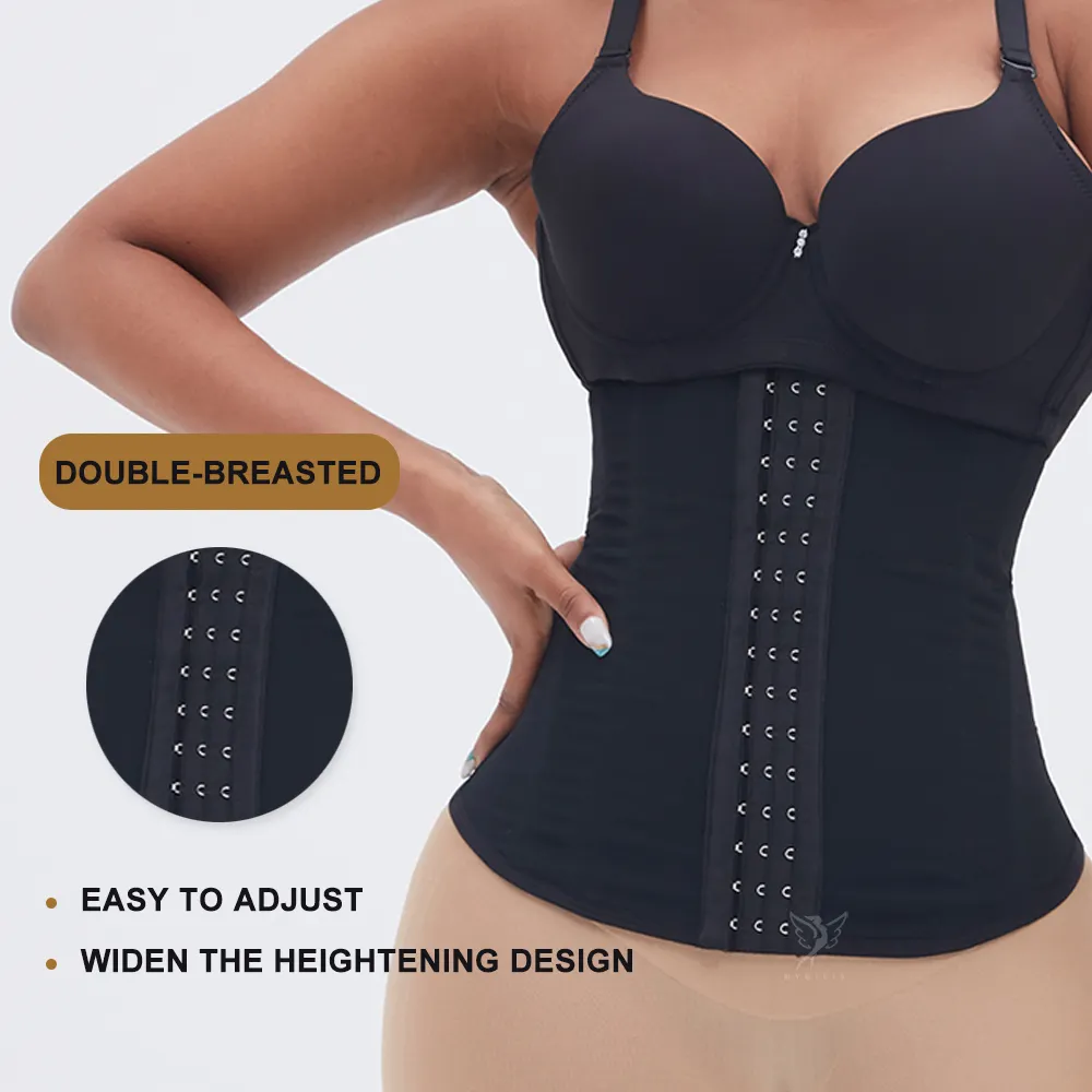 Hygieia 8 Steel Boned Waist Trainer Firm Shaper Curvy Faja Colombian shaping Girdles Corset for women