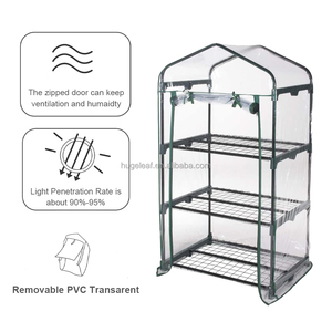 Soporte de 3 Niveles para Plantas con Cubierta de PVC, Invernadero Portátil, Mini Invernadero de Jardín - Product Image 3