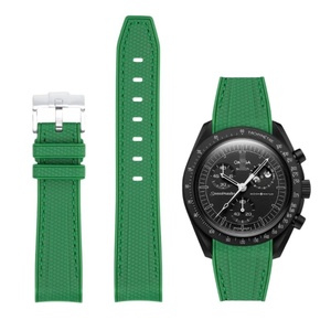Bracelet de montre en silicone liquide courbé avec boucle à ardillon et breloque en caoutchouc, compatible avec les <span class=keywords><strong>montres</strong></span> co-marquées Planet – Offre spéciale - Product Image 5